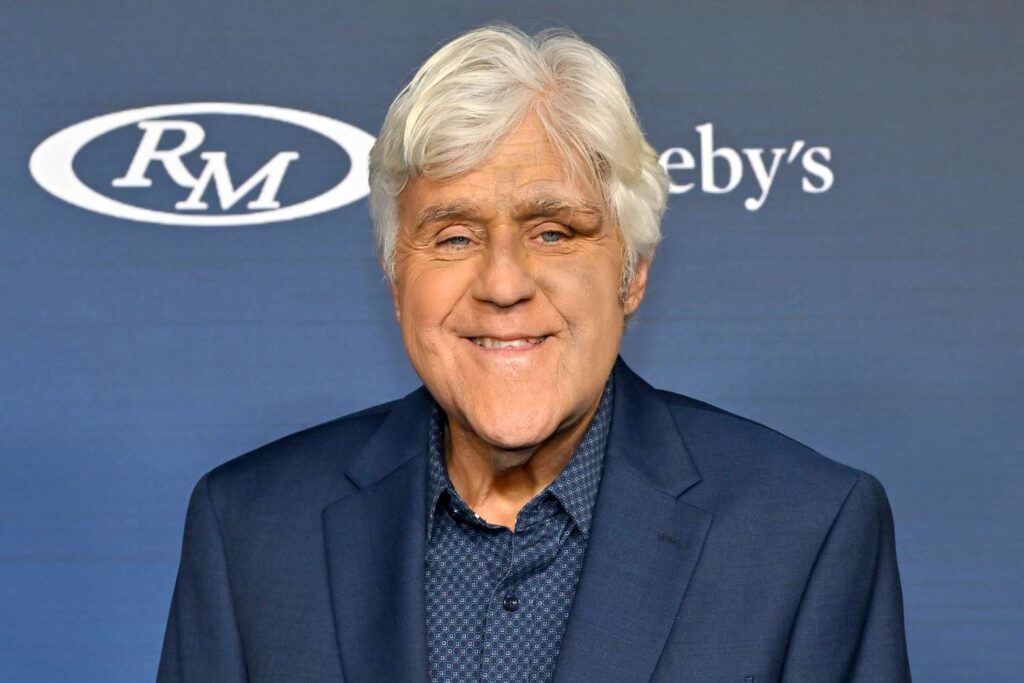 Jay Leno Appears to Cover Bruises from Fall with Makeup for amfAR Las Vegas