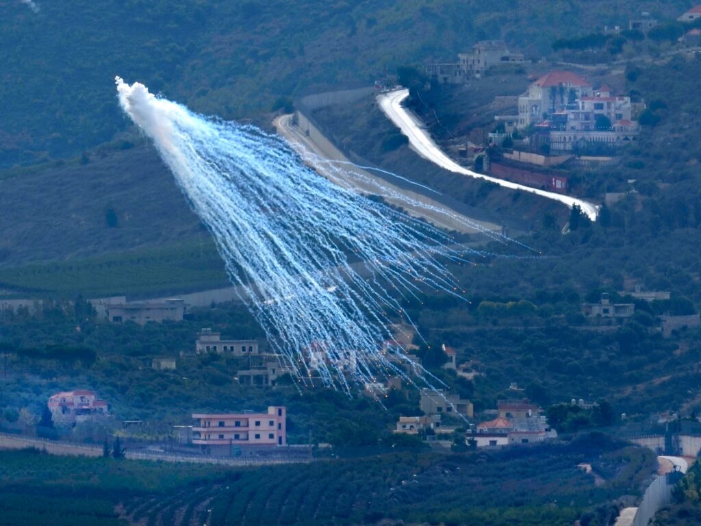 Israel’s buffer zone, created by bombing Lebanon with white phosphorous | Israel attacks Lebanon