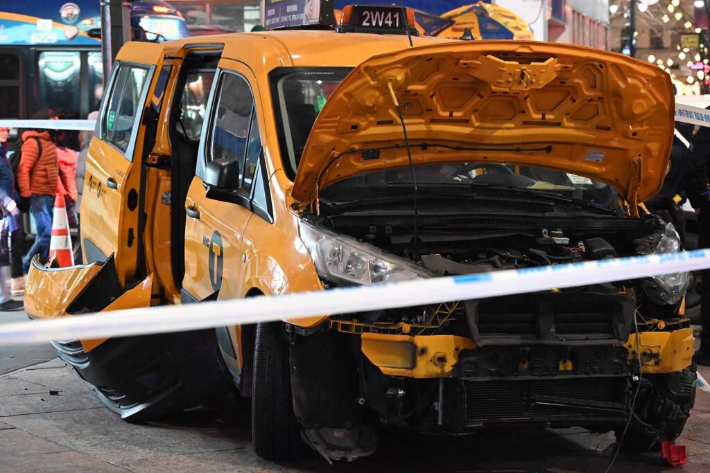 Mom and Son Among 6 People Struck by N.Y.C. Taxi That Crashed onto Sidewalk