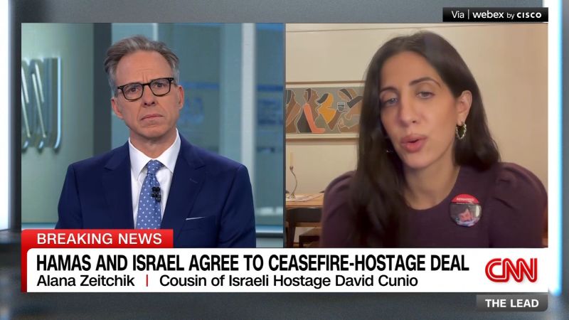 Family member of hostage waits for news after deal announced