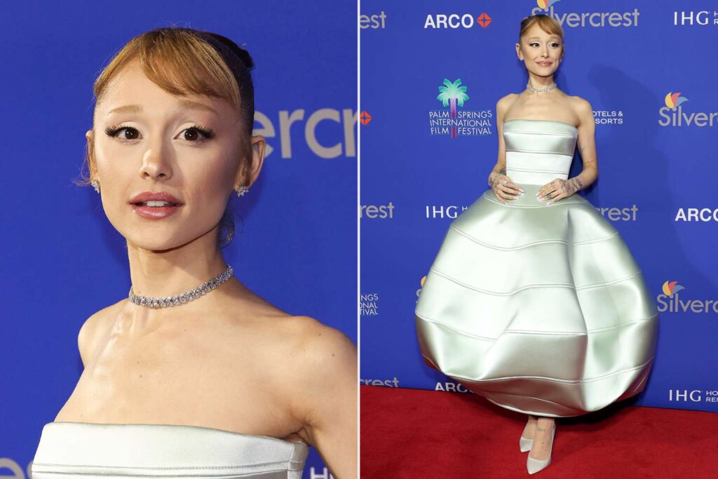 Ariana Grande Dresses Like Glinda’s Bubble at Palm Springs International Film Festival Awards