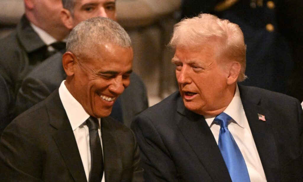 Barack Obama & Donald Trump Viral For Chat At Carter Funeral