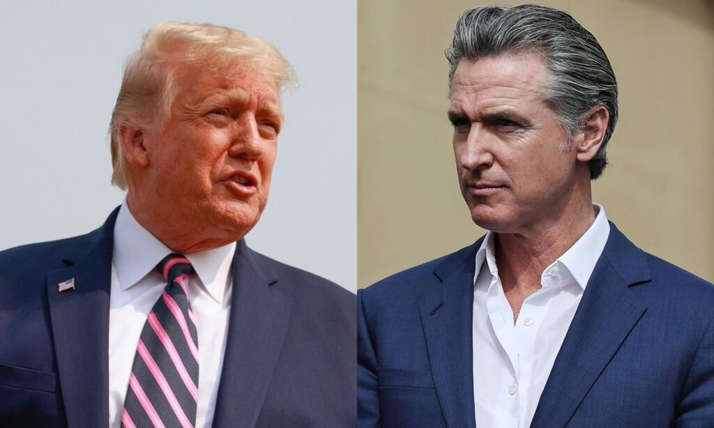 Donald Trump Blames Gov Newsom For Raging California Wildfires