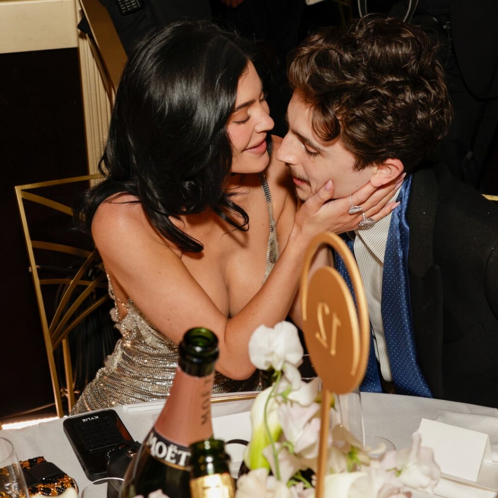 Kylie Jenner Shares Photos After Golden Globes With Timothée Chalamet