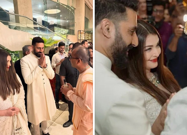 Aishwarya Rai Bachchan and Abhishek Bachchan twin in coordinated outfits at Ashutosh Gowariker son’s wedding reception; silence divorce rumours : Bollywood News