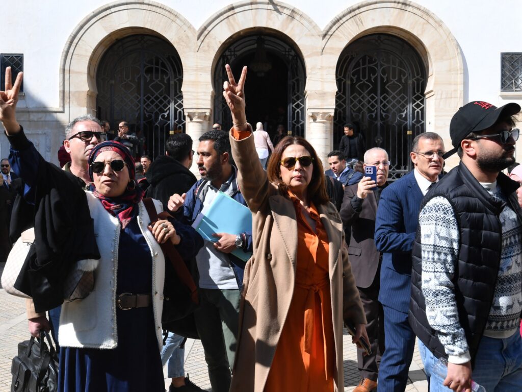 Tunisian court hands opposition figures lengthy jail terms | Human Rights News