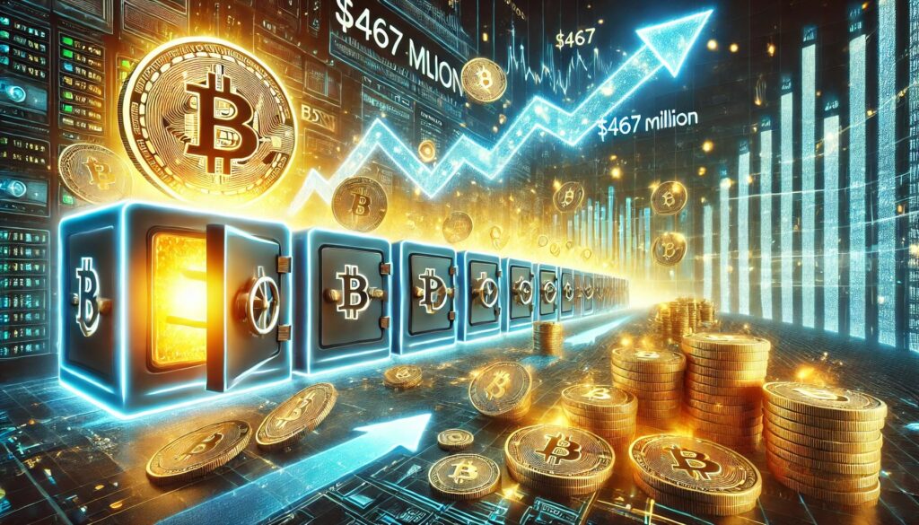 Exchanges See $467 Million In BTC Outflows