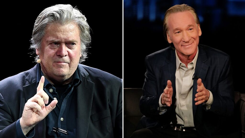 Steve Bannon and Bill Maher clash over Trump’s presidential term limits