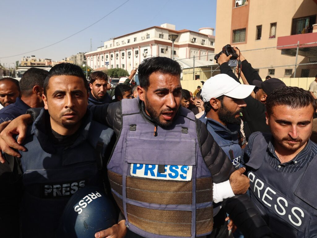 Palestinian journalist among two killed in Israeli attack on Gaza hospital | Israel-Palestine conflict News
