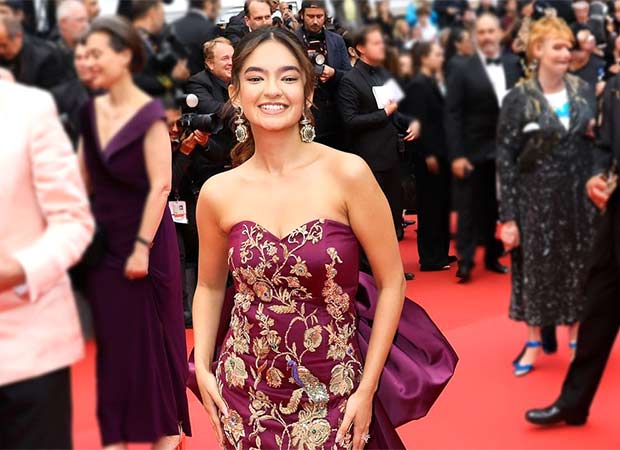 Cannes Film Festival 2025: Anushka Sen makes a royal debut in deep purple couture 2025 : Bollywood News