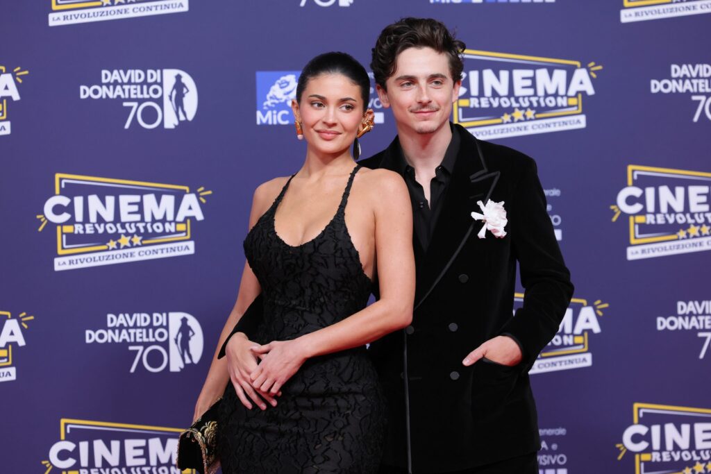 Timothee Chalamet and Kylie Jenner Red Carpet Photos