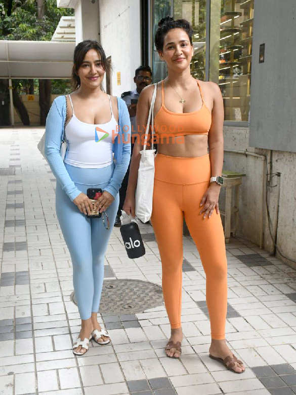 Photos: Neha Sharma and Aisha Sharma snapped outside a gym in Bandra | Parties & Events
