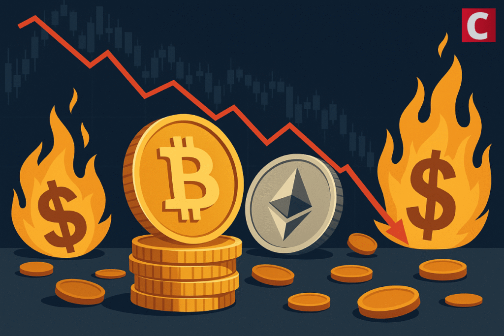 Bitcoin and Ethereum Lead as Crypto Liquidation Tops $724 Million