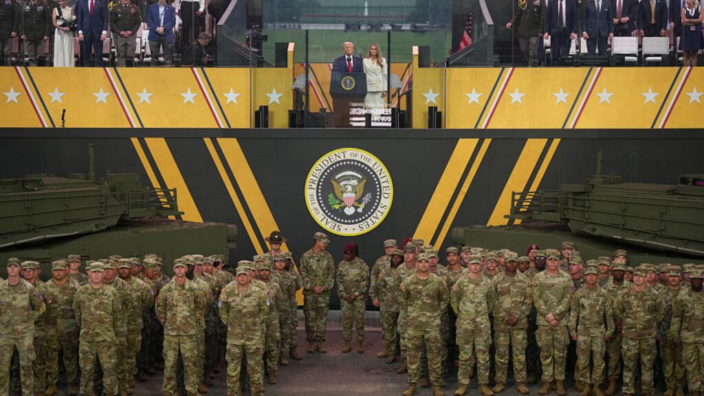 Trump gets his long-sought military parade as protests erupt nationwide