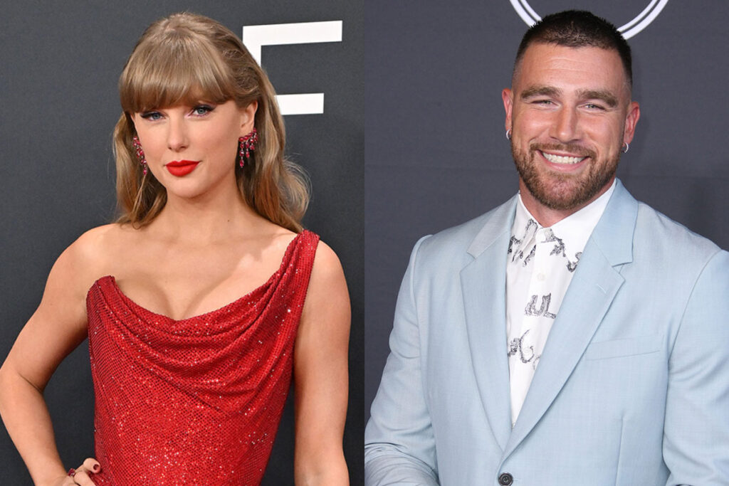 Taylor Swift & Travis Kelce Make Casual Red Carpet Debut – LOOK!