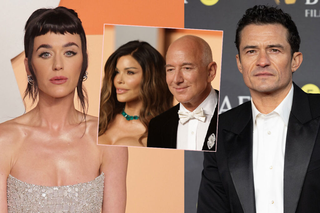 Katy Perry & Orlando Bloom Together Again… For Jeff Bezos & Lauren Sanchez’s Honeymoon!